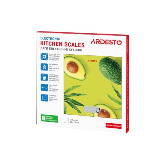 Весы кухонные Ardesto SCK-893AVOCADO Весы кухонные Ardesto SCK-893AVOCADO