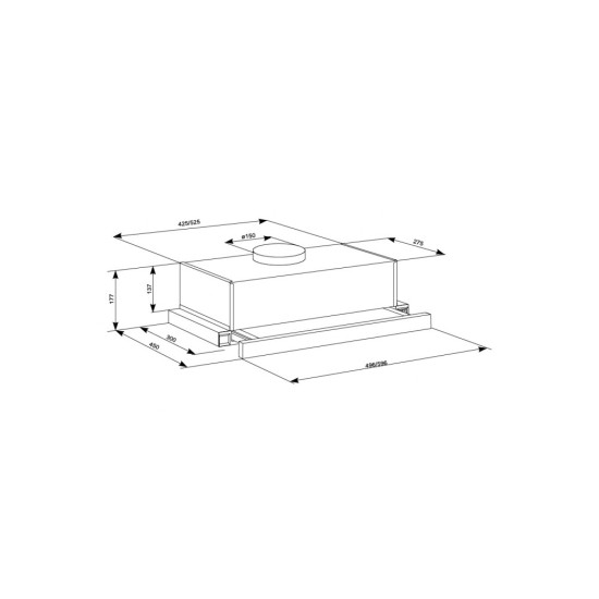Вытяжка кухонная Eleyus LOTUS 1000 60 WH