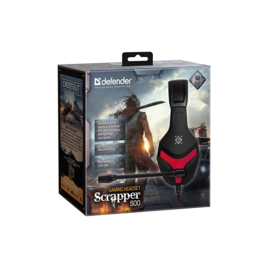 Навушники Defender Scrapper 500 Black-Red (64500) Навушники Defender Scrapper 500 Black-Red (64500)