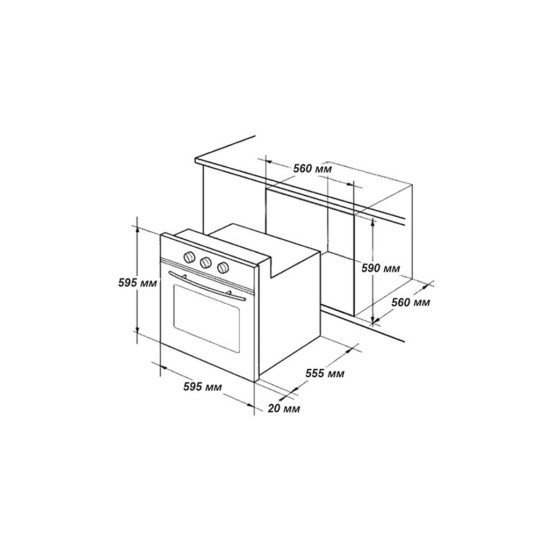 Духовой шкаф Grunhelm GDG610B Духовой шкаф Grunhelm GDG610B
