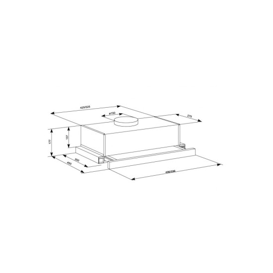 Вытяжка кухонная Eleyus BREEZE 700 60 BL