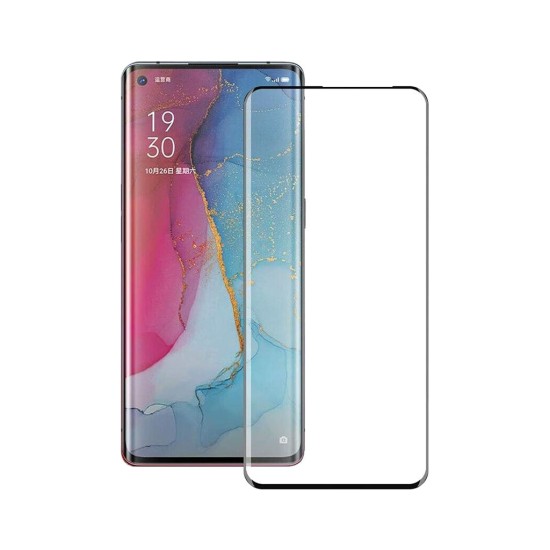 Стекло защитное PowerPlant 3D OPPO Reno4 Pro, Black (GL609239) Стекло защитное PowerPlant 3D OPPO Reno4 Pro, Black (GL609239)