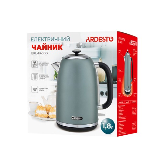 Электрочайник Ardesto EKL-F400G Электрочайник Ardesto EKL-F400G