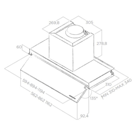 Витяжка кухонна Elica BOX IN NO DRIP IX/A/60 Витяжка кухонна Elica BOX IN NO DRIP IX/A/60