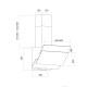 Вытяжка кухонная Pyramida MSH 60 SRC (650) GBL
