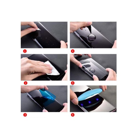 Стекло защитное PowerPlant Xiaomi Mi 10 Pro (liquid glue + UF-lamp) (GL607907)