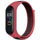 Ремешок для фитнес браслета BeCover Nylon Style для Xiaomi Mi Smart Band 5/6 Black-Red (705416) Ремешок для фитнес браслета BeCover Nylon Style для Xiaomi Mi Smart Band 5/6 Black-Red (705416)
