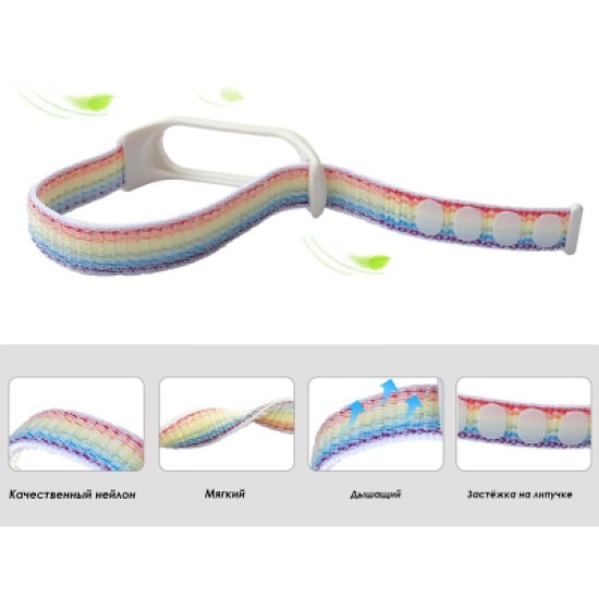 Ремешок для фитнес браслета BeCover Nylon Style для Xiaomi Mi Smart Band 5/6 Blue (705417) Ремешок для фитнес браслета BeCover Nylon Style для Xiaomi Mi Smart Band 5/6 Blue (705417)
