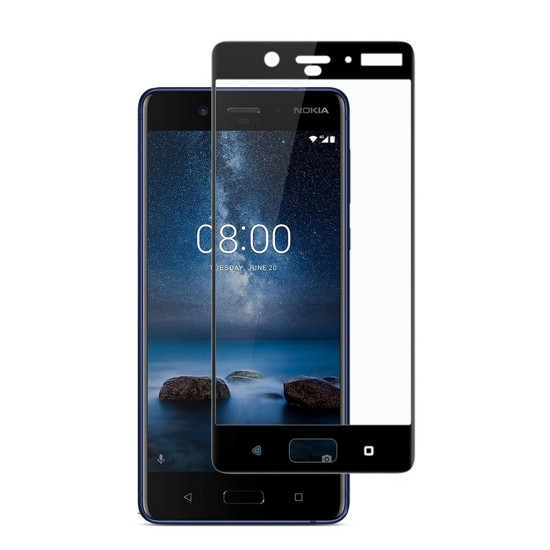 Стекло защитное PowerPlant Full screen Nokia 8 Black (GL605224) Стекло защитное PowerPlant Full screen Nokia 8 Black (GL605224)