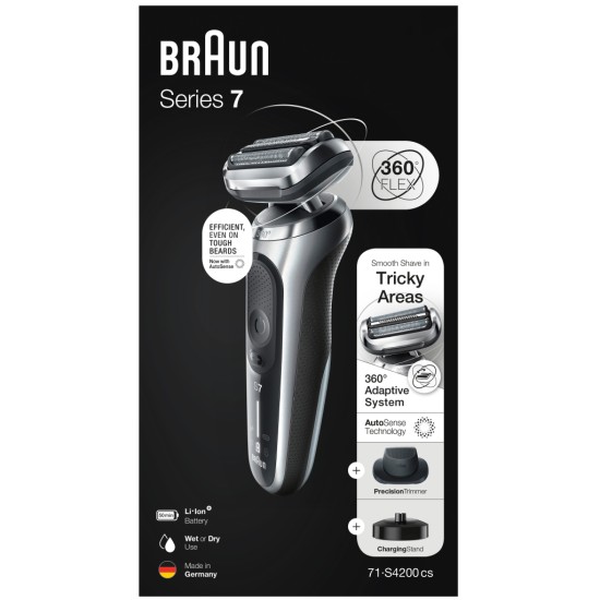 Электробритва Braun Series 7 71-S4200cs SILVER / BLACK Электробритва Braun Series 7 71-S4200cs SILVER / BLACK