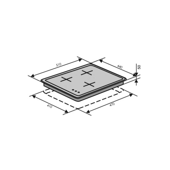 Варочная поверхность Ventolux HG430-G3G CS (IVORY) Варочная поверхность Ventolux HG430-G3G CS (IVORY)