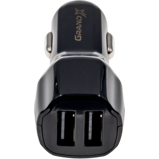 Зарядное устройство Grand-X 3,4A 12-24V Black 2USB 5V/3 (CH-28) Зарядное устройство Grand-X 3,4A 12-24V Black 2USB 5V/3 (CH-28)