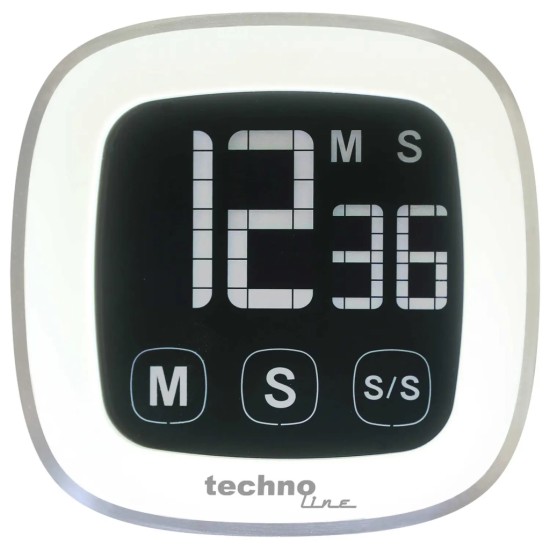 Таймер кухонный Technoline KT400 Magnetic Touchscreen White (KT400) Таймер кухонный Technoline KT400 Magnetic Touchscreen White (KT400)