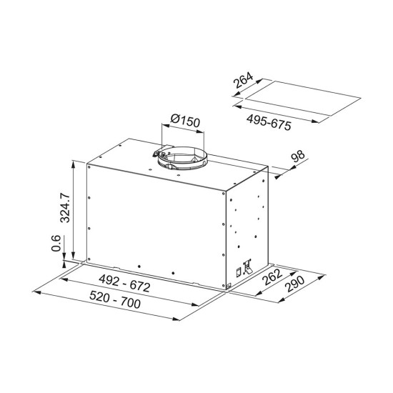 Вытяжка кухонная Franke FBFE WH MATT A52 (305.0665.366) Вытяжка кухонная Franke FBFE WH MATT A52 (305.0665.366)