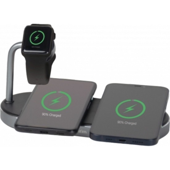 Зарядное устройство Verbatim 3in1 Apple Watch and Dual iPhone Charging Stand (49557)