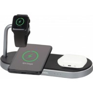Зарядний пристрій Verbatim 3in1 Apple Watch and Dual iPhone Charging Stand (49557)