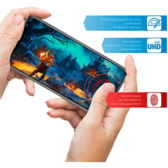 Стекло защитное ACCLAB Full Glue Xiaomi Mi 11 Lite (1283126511837) Стекло защитное ACCLAB Full Glue Xiaomi Mi 11 Lite (1283126511837)