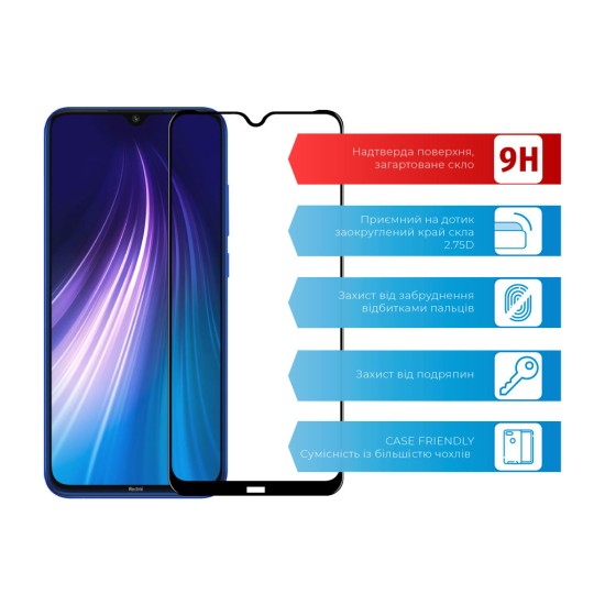 Стекло защитное ACCLAB Full Glue Xiaomi Redmi Note 8 (1283126508752) Стекло защитное ACCLAB Full Glue Xiaomi Redmi Note 8 (1283126508752)