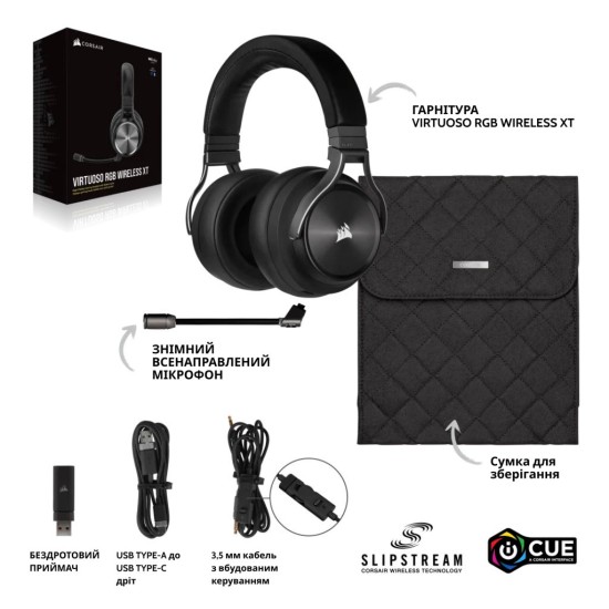 Наушники Corsair Corsair Virtuoso RGB Wireless XT (CA-9011188-EU) Наушники Corsair Corsair Virtuoso RGB Wireless XT (CA-9011188-EU)
