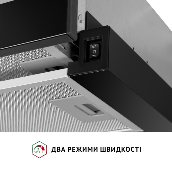 Витяжка кухонна Perfelli TL 602 BL LED