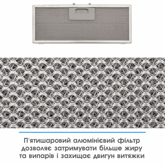 Вытяжка кухонная Eleyus URBAN 800 LED 52 BL