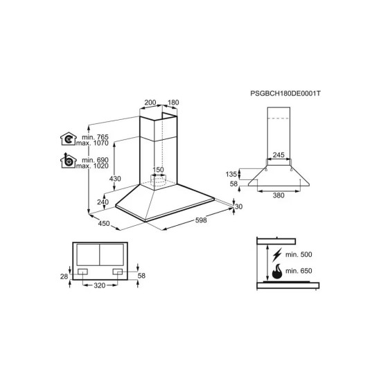 Витяжка кухонна Electrolux LFC316X Витяжка кухонна Electrolux LFC316X