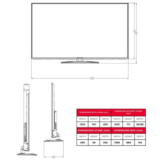 Телевизор AIWA QLED-855UHD-SLIM Телевизор AIWA QLED-855UHD-SLIM