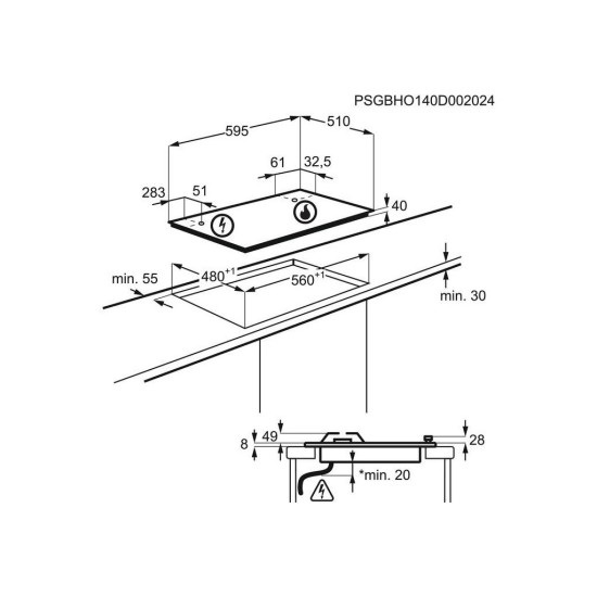 Варочная поверхность Electrolux KGS64362XX