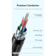Дата кабель USB-C to USB-C 0.5m USB2.0 60W (20V/3A) angle 90° Gray Aluminum Alloy Vention (TRAHD)