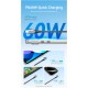 Дата кабель USB-C to USB-C 0.5m USB2.0 60W (20V/3A) angle 90° Gray Aluminum Alloy Vention (TRAHD)