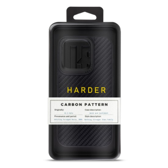 Чехол для мобильного телефона Harder Carbon Pattern Apple iPhone 14 Pro Black (ARM76779) Чехол для мобильного телефона Harder Carbon Pattern Apple iPhone 14 Pro Black (ARM76779)