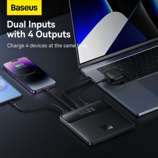Батарея универсальная Baseus Blade HD 20000mAh PD/100W, Black (PPBL000101 / PPBLD100HD) Батарея универсальная Baseus Blade HD 20000mAh PD/100W, Black (PPBL000101 / PPBLD100HD)