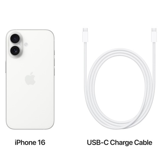 Мобильный телефон Apple iPhone 16 128GB White (MYE93) Мобильный телефон Apple iPhone 16 128GB White (MYE93)