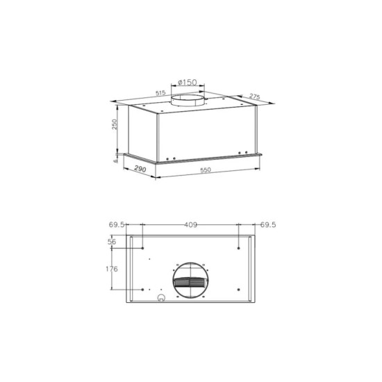 Вытяжка кухонная Hansa OMP6553WGH Вытяжка кухонная Hansa OMP6553WGH
