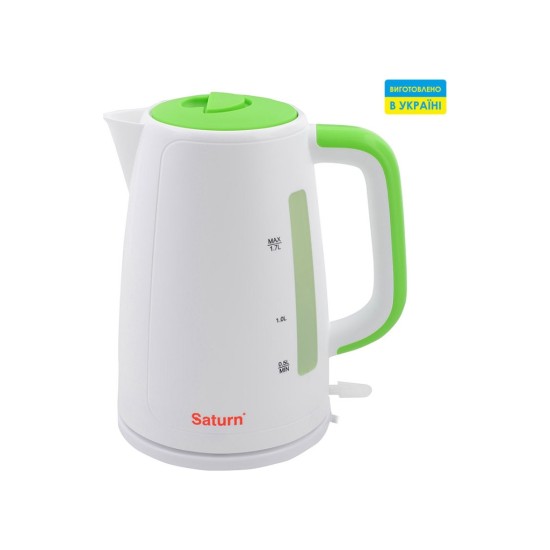 Электрочайник Saturn ST-EK8435U White/Green Электрочайник Saturn ST-EK8435U White/Green