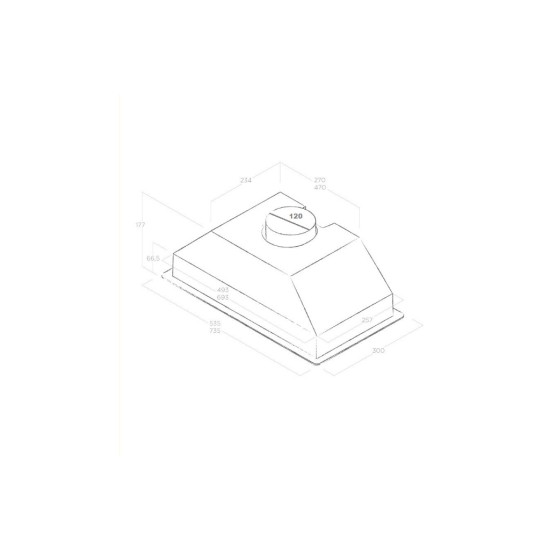 Вытяжка кухонная Elica CT17 C BL/A/52