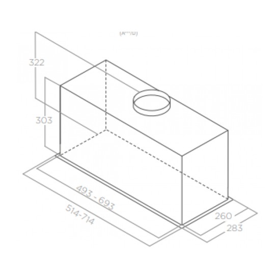 Вытяжка кухонная Elica LANE SENSOR BL MAT/A/72