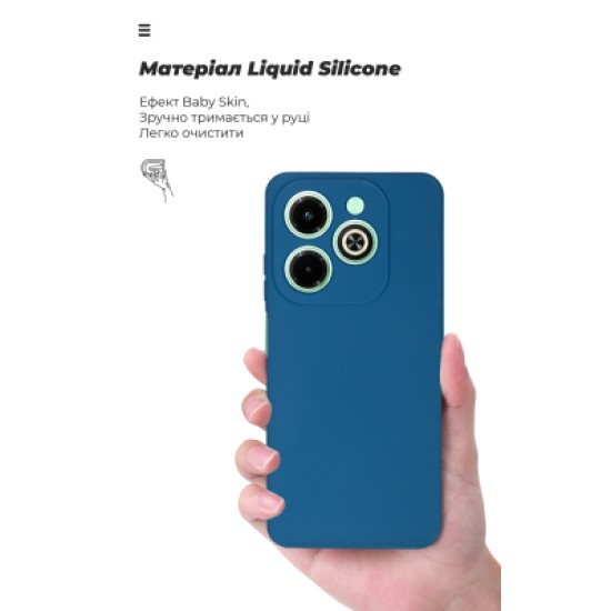 Чехол для мобильного телефона Armorstandart ICON Infinix Hot 40i Camera Cover Dark Blue (ARM79058) Чехол для мобильного телефона Armorstandart ICON Infinix Hot 40i Camera Cover Dark Blue (ARM79058)