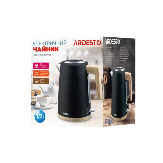 Электрочайник Ardesto EKL-F420BWD Электрочайник Ardesto EKL-F420BWD