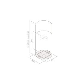 Вытяжка кухонная Elica TUBE PRO ISLAND WH MAT/A/43