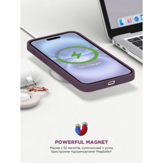 Чехол для мобильного телефона Armorstandart ICON2 MagSafe Apple iPhone 16 Plum (ARM81312)
