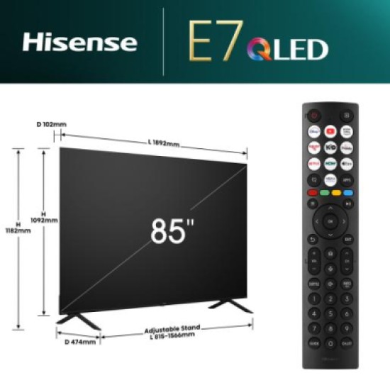 Телевизор Hisense 85E7NQ Телевизор Hisense 85E7NQ