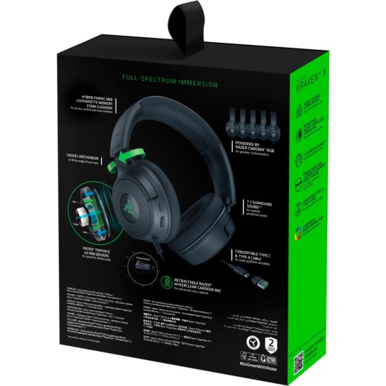 Наушники Razer Kraken V4 X Black (RZ04-05180100-R3M1) Наушники Razer Kraken V4 X Black (RZ04-05180100-R3M1)