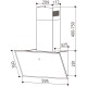 Витяжка кухонна Interline FLY S BL A/60/GL/T Витяжка кухонна Interline FLY S BL A/60/GL/T