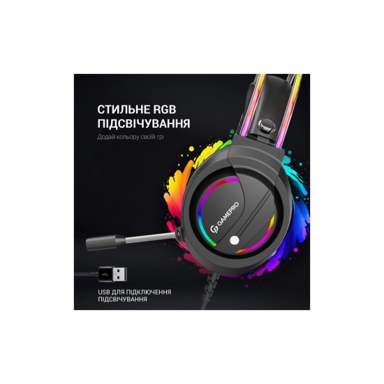 Наушники GamePro HS733 Black (HS733) Наушники GamePro HS733 Black (HS733)