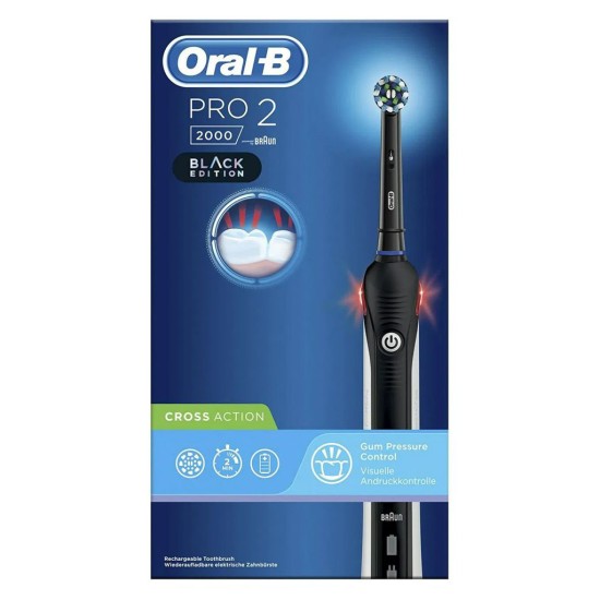 Електрична зубна щітка Oral-B PRO2 2000 D 501.513.2 BK Cross Action