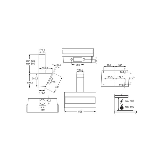 Витяжка кухонна Electrolux LFV316W Витяжка кухонна Electrolux LFV316W