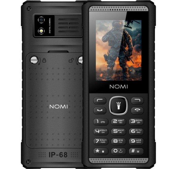 Мобильный телефон Nomi i2420 Black Grey Мобильный телефон Nomi i2420 Black Grey