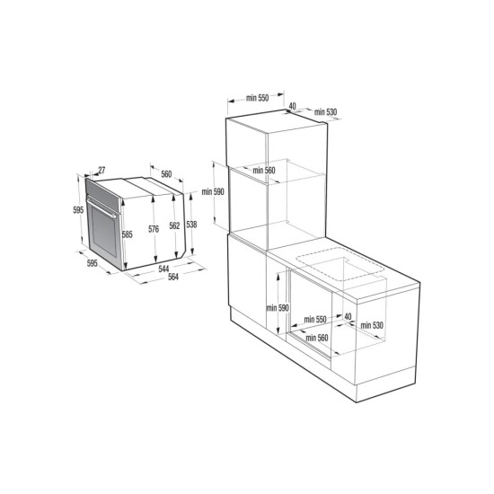 Духова шафа Gorenje BOP6373E28EBG Духова шафа Gorenje BOP6373E28EBG