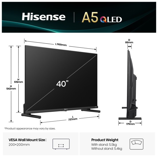 Телевизор Hisense 40A5Q Телевизор Hisense 40A5Q